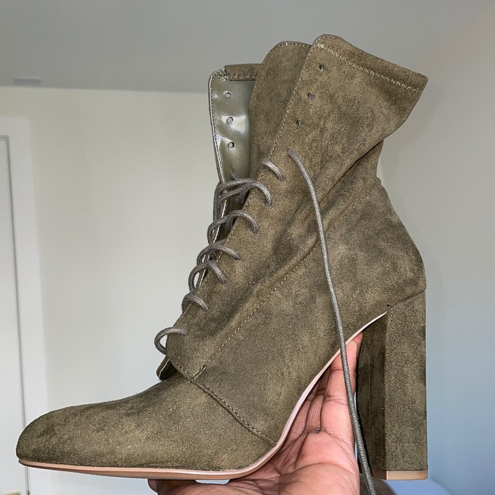 Lace up booties